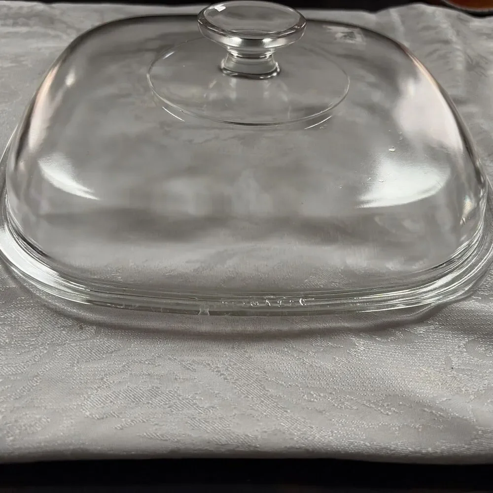 Vintage Pyrex Clear Glass Lid A-9-C fits 2 & 3 qt & 9